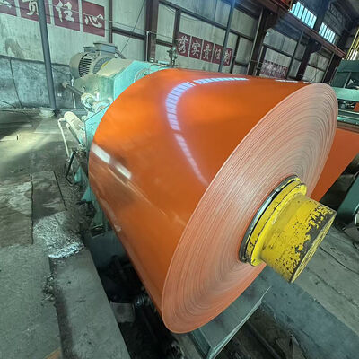 Buen precio Bobina de acero recubierta de color ASTM A792M galvanizada para material de construcción, bobina PPGI prepintada en línea